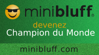 Bernadette joue au Minibluff